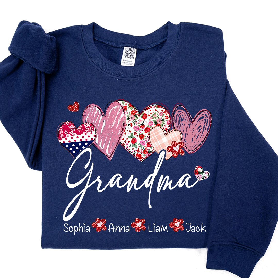 Valentine's Day Heart Grandma Life And Kids LTP01