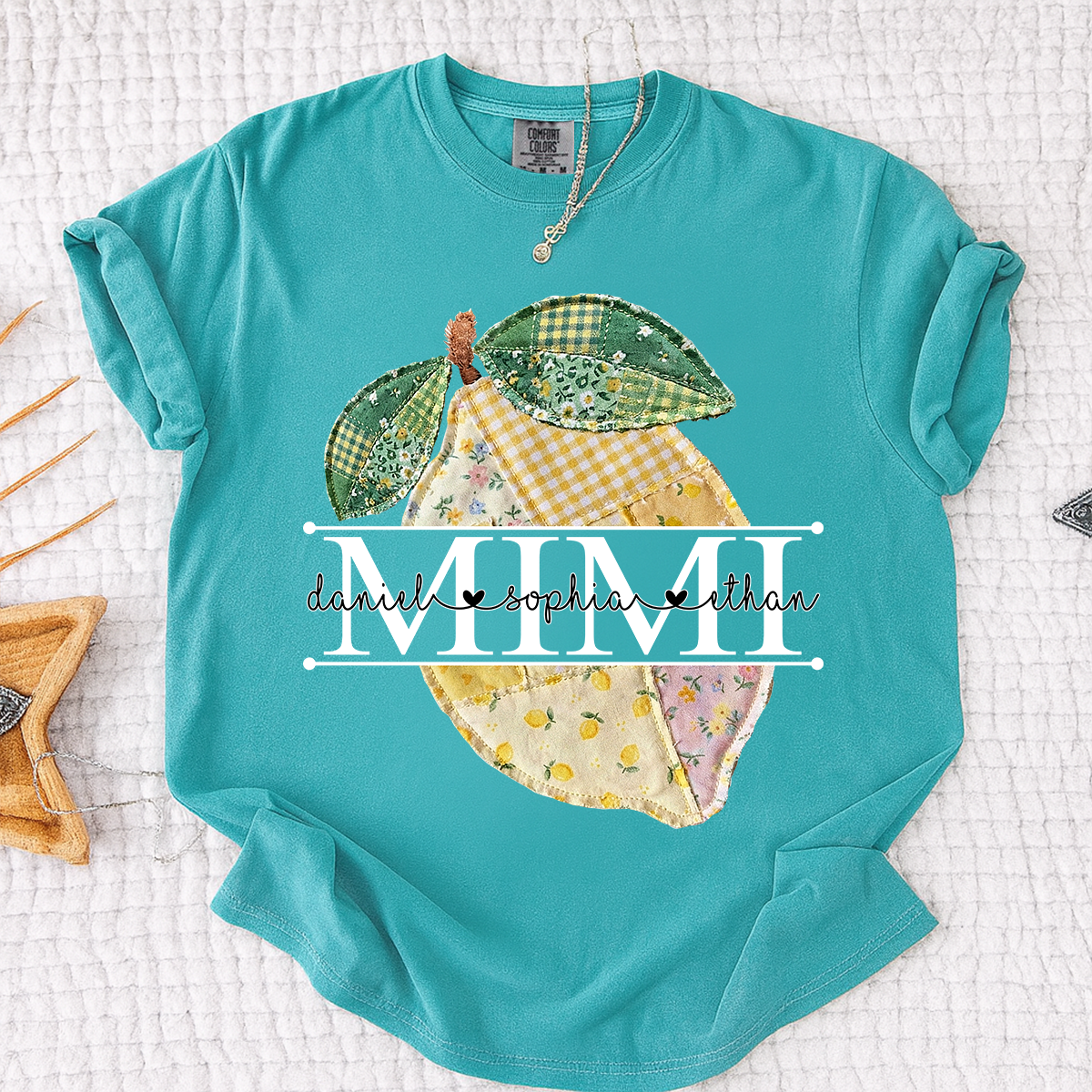 Comfort Colors® Mimi Lemon Shirt, Personalized Cute Summer Grandma Tee For Gift Grandma And Kids