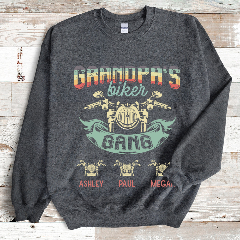 Grandpa Biker Gang Retro Sweatshirt