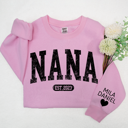 Personalize Nana, Mimi, Grandma And Kids CTH01 Sweatshirt