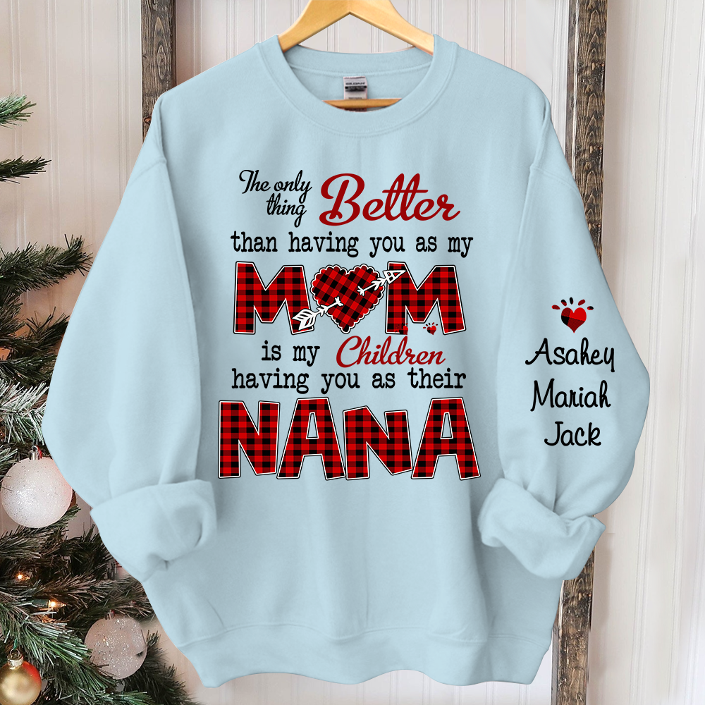 The only thing better than having you as my mom is my children having you as their nana Sweatshirt