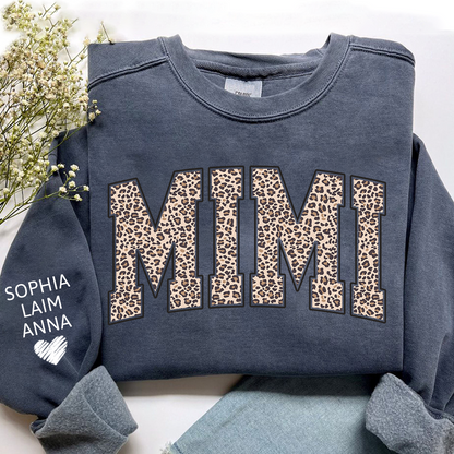 Leopard Style Design, Custom Mimi Gifts for Grandma and Kids