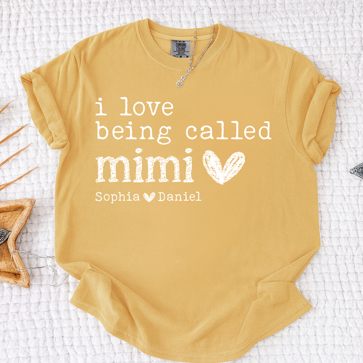 Comfort Colors Personalized Mimi Shirt, I Love Being Called Mimi  T Shirt with Kids Names, Custom Grandma Gift, Ideal for Mother's Day, Birthday