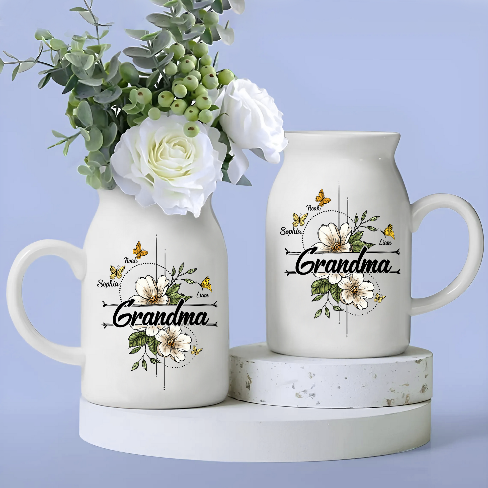 Flowers For Grandma And Kids - Custom Home Decoration Flower Vase According To Family Requirements, Ceramic Flower Vase