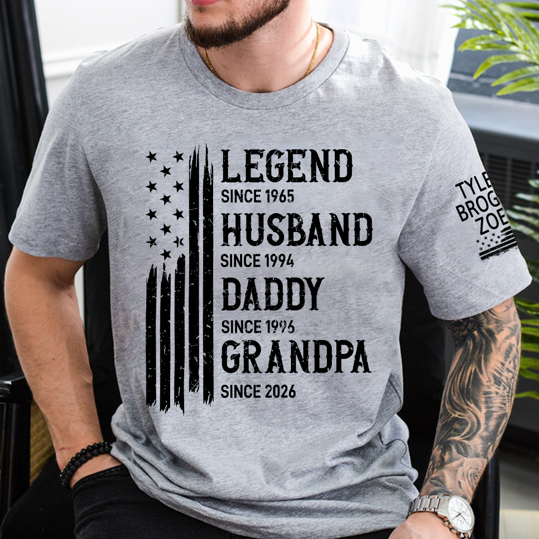 Personalized Legend Husband Dad Grandpa Custom with Custom Grankids Names