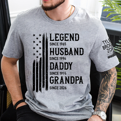 Personalized Legend Husband Dad Grandpa Custom with Custom Grankids Names