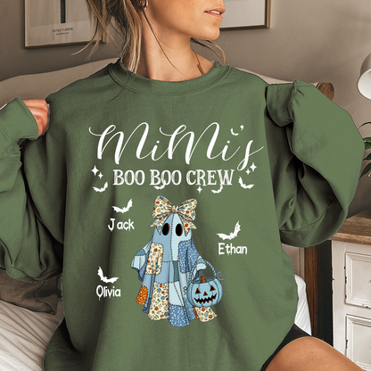 Personalized Halloween Mimi Boo Crew, Gifts for Grandma and Kids