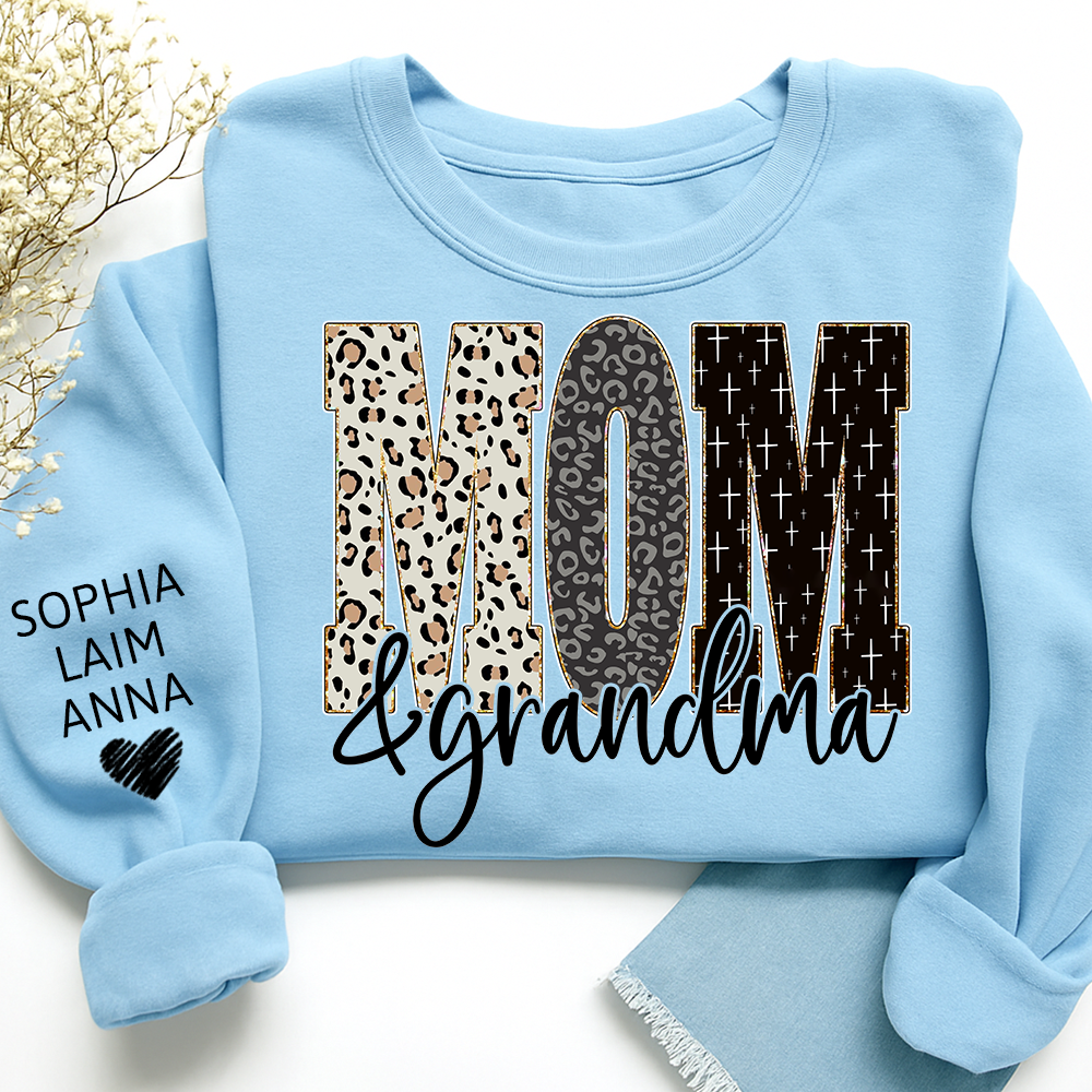 Bible Style Design, Custom Mom & Grandma Sweatshirt, Gift For Grammy And Her Grandchildren