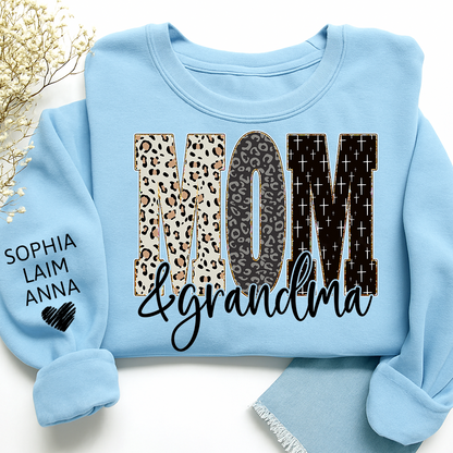 Bible Style Design, Custom Mom & Grandma Sweatshirt, Gift For Grammy And Her Grandchildren