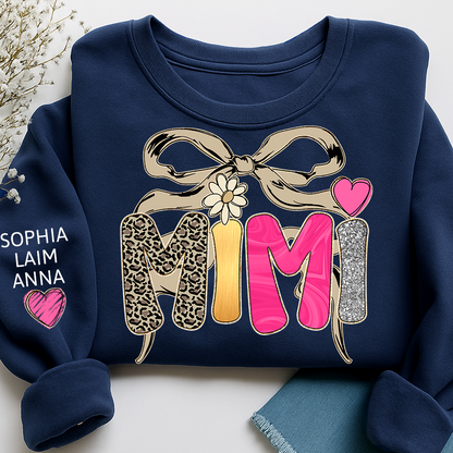 Floral Fall Style Design, Custom Mimi Gifts for Grandma and Kids