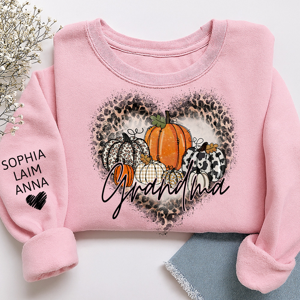Mimi Leopard Print Autumn Sweatshirt, Gift for Grandma and Kids