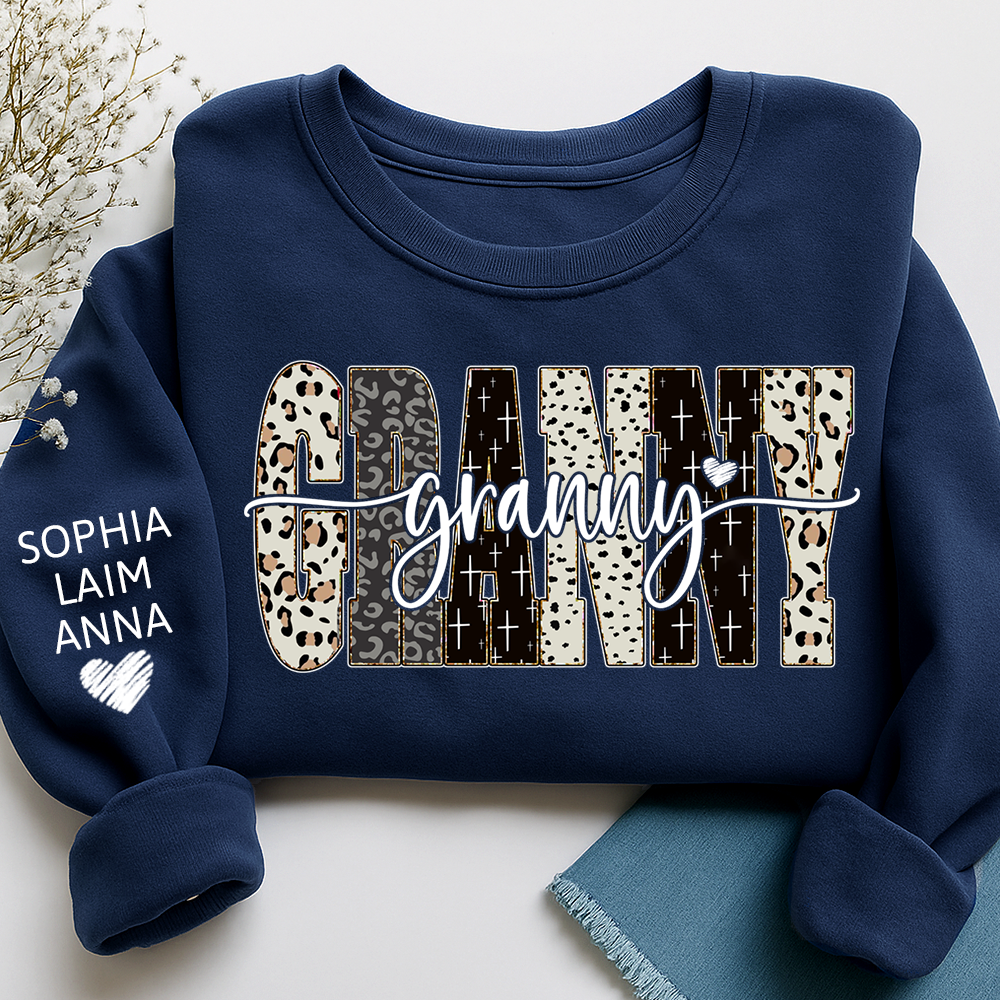 Custom Bible Style Granny Sweatshirt – Personalized Gift for Mom, Mama, or Grandma with Grandkids’ Names