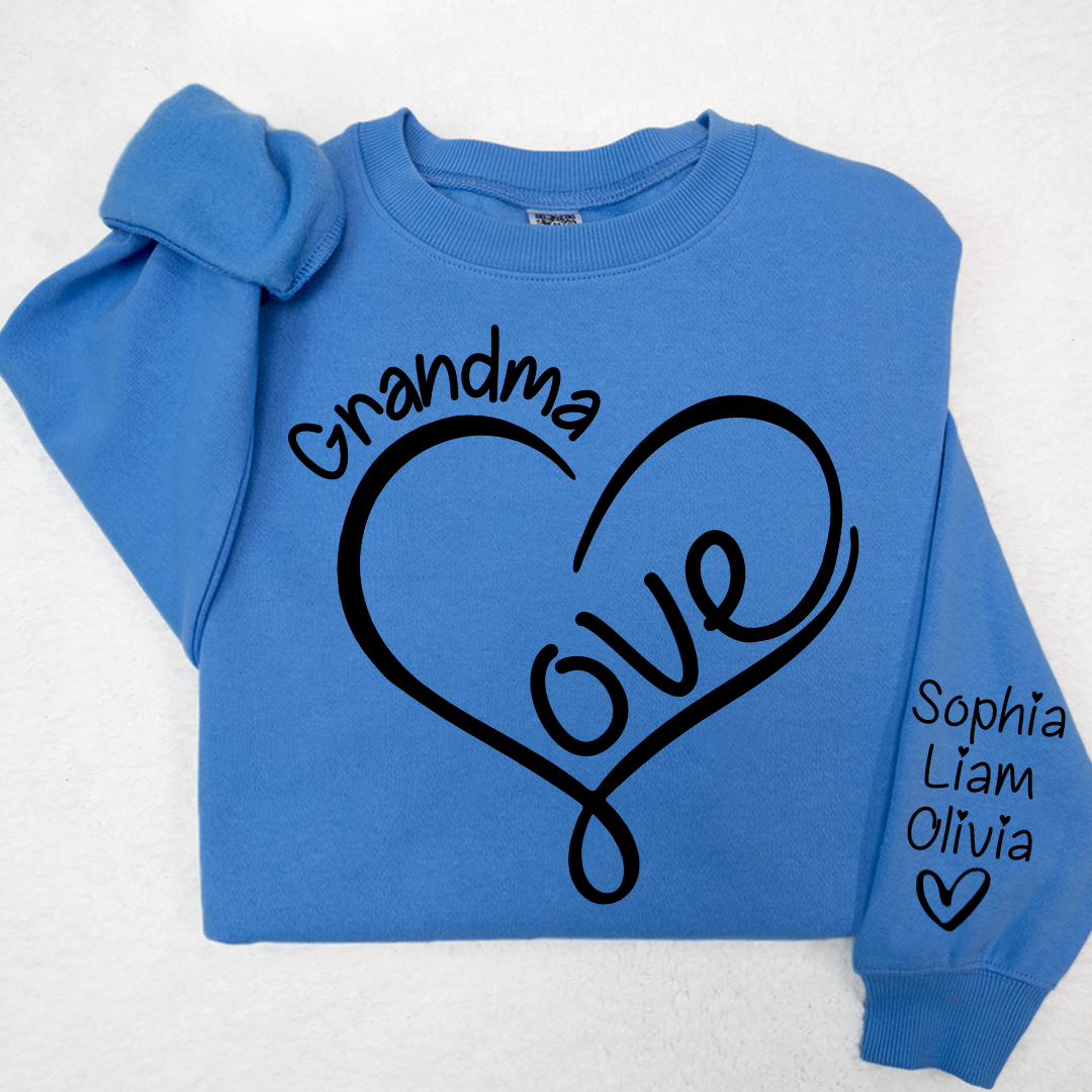 Valentine Love Heart Grandma And Kids LTP01