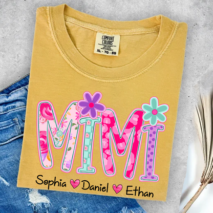 Comfort Colors® Personalized Mimi Flower Art 2026 Shirt