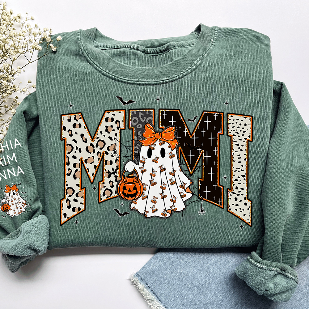 Bible Style Design, Custom Halloween Gift For Mimi And Her Grandchildren