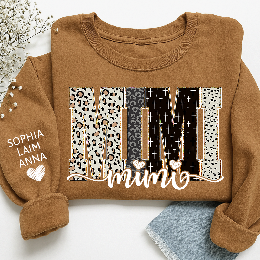 Custom Mimi Sweatshirt Bible Style Design, Gifts for Gigi and Kids, Meaningful Gifts for Loved Ones