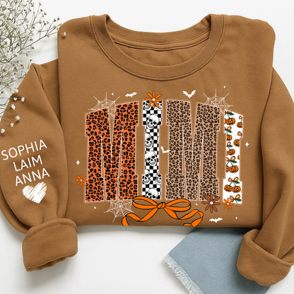 Personalized Coquette Halloween Mimi, Gift for Grandma with Leopard And Custom Name
