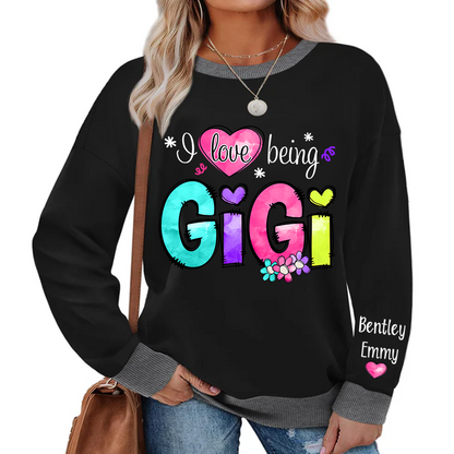Personalized I Love Being Gigi Color 2025 Sweatshirt Mix
