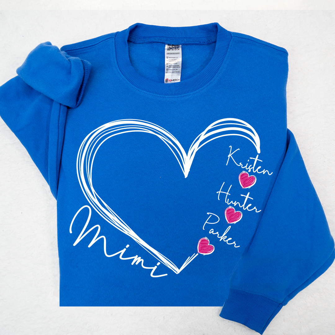 Custom Heart Mimi And Kids Valentine's Day LTP01