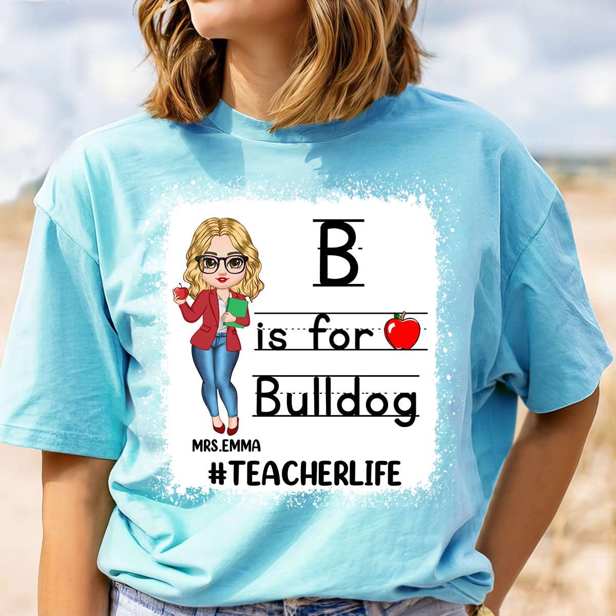Comfort Colors® Custom School Mascot Custom Teacher Shirt, Custom Gifts For Teacher T-Shirt