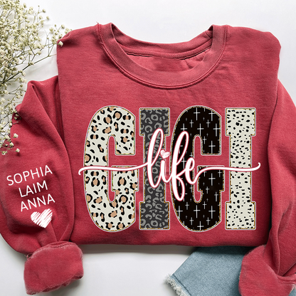 Custom Bible Style Gigi Life Sweatshirt – Personalized Gift for Grandma, Gigi, or Mimi with Grandkids’ Names