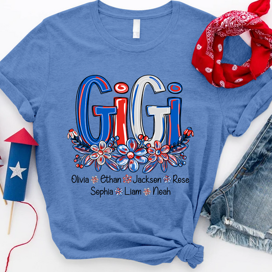 Red White Blue USA 4th July For Grandma And Kids LTP01