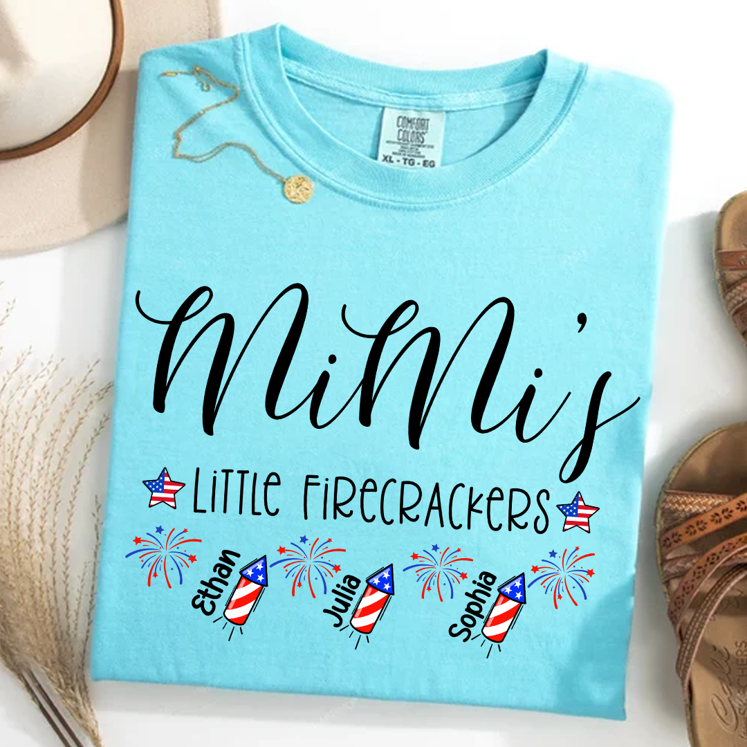 Comfort Colors® Mimi's Little Firecrackers 4th Of July Shirt, Gift For Grandma T-Shirt