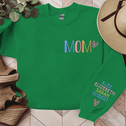 Custom Embroidered Sweatshirt, Christmas Gift for Grandma Mom Godmother Aunt Sister