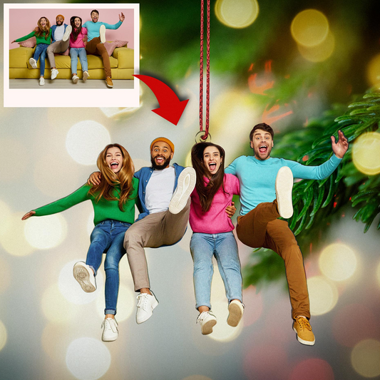 Personalized Photo Ornament 2025, Custom Double-Sided Acrylic Decoration, Unique Christmas Gift For Family Friends And Loved Ones