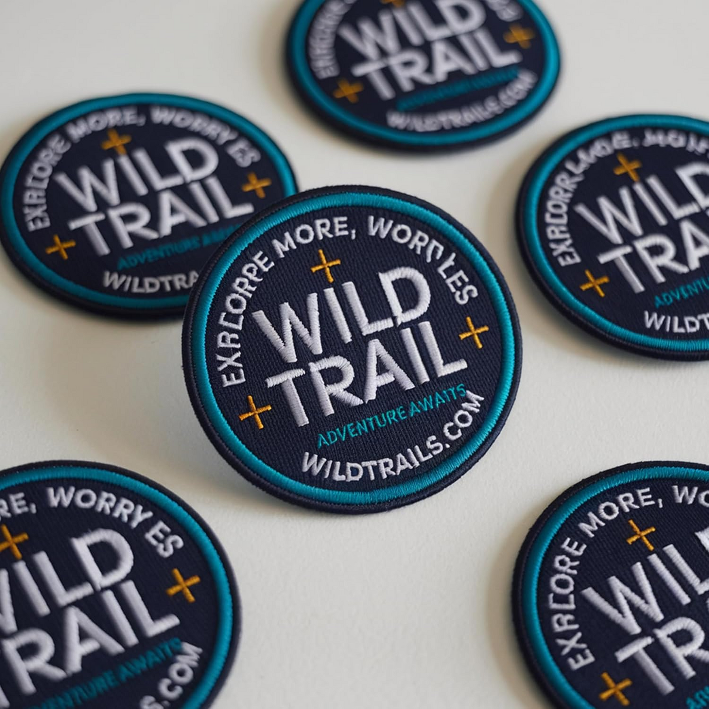 Custom Embroidered Patches – Personalized Name & Logo, Iron-On/Sew-On Hook & Loop, Any Shape