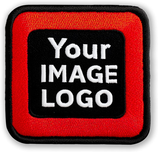 Custom Embroidered Logo Patches – Personalized Iron-On, Sew-On, or Hook & Loop for Apparel, Backpacks, Hats