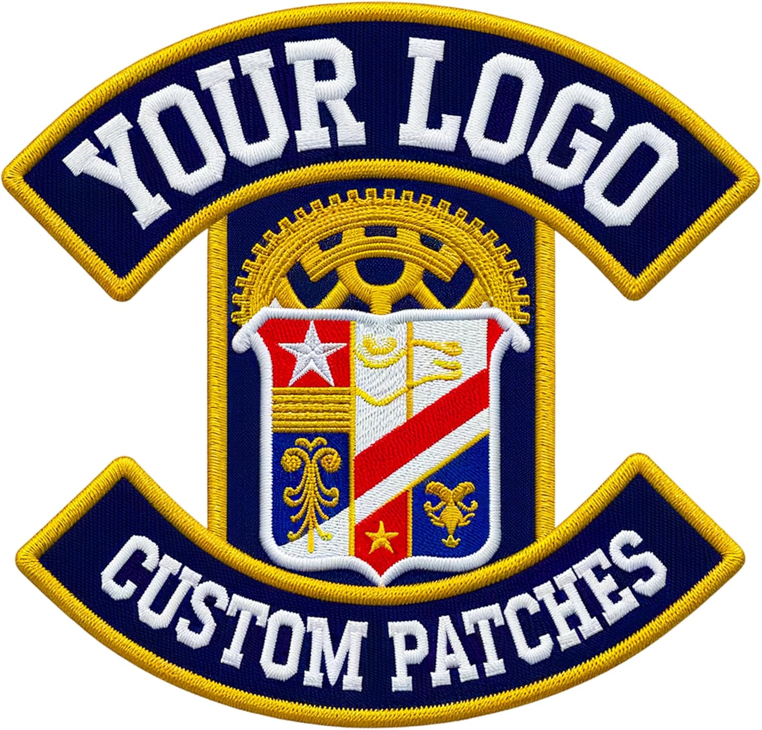 Custom Embroidered Patches – Personalized Logo, Image, or Text, Iron-On/Sew-On/Hook & Loop, 2"–11" for Clothing & Hats