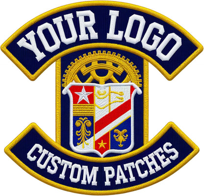 Custom Embroidered Patches – Personalized Logo, Image, or Text, Iron-On/Sew-On/Hook & Loop, 2"–11" for Clothing & Hats