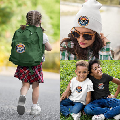 Custom Embroidered Logo Patches – Personalized Iron-On/Sew-On Hook & Loop, Any Shape for Backpacks, Jackets, School, Teams