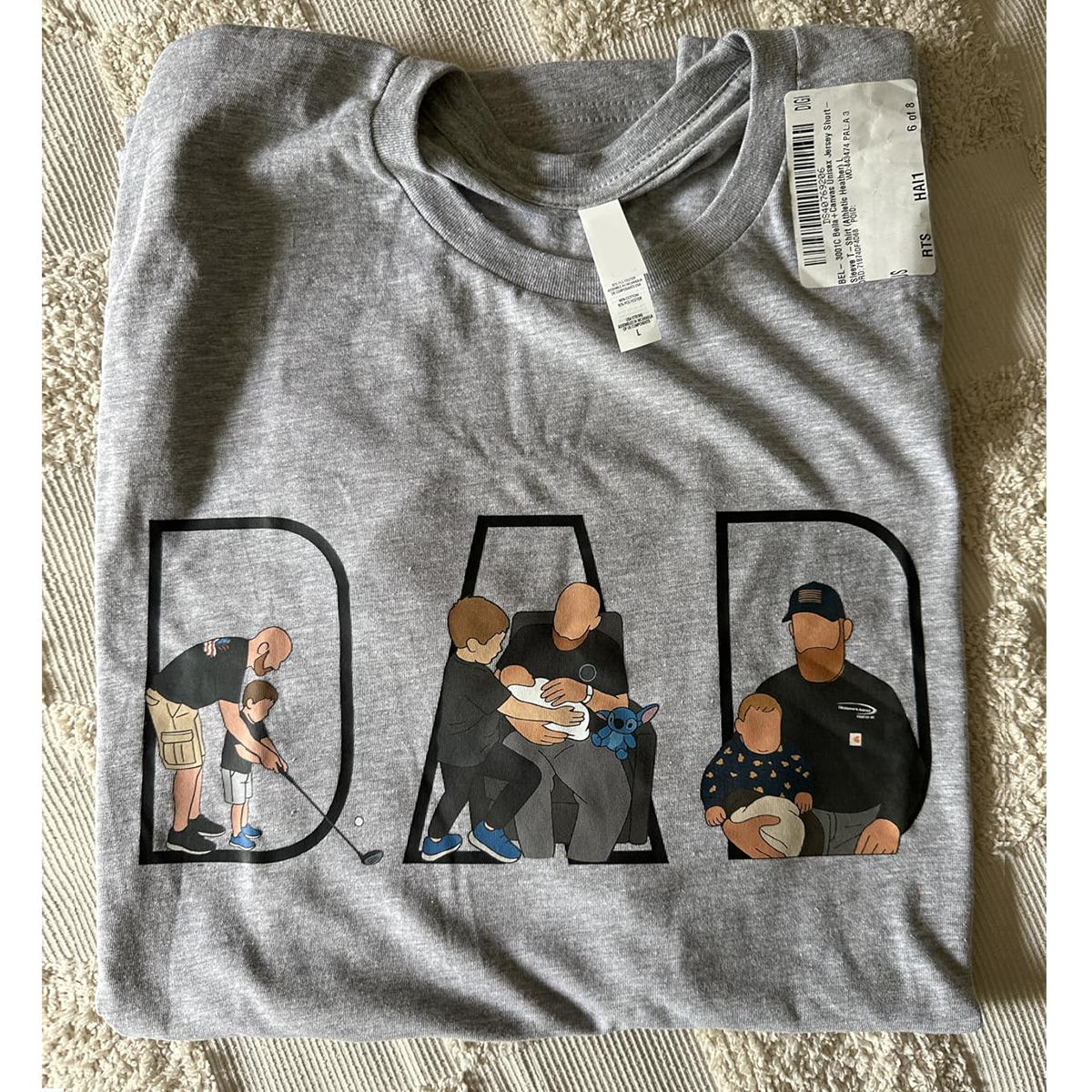 Custom Dad Hoodie Portrait From Photo Embroidered, Personalized Dad Portrait Shirt, Personalized Gifts For Dad, Father's Gift