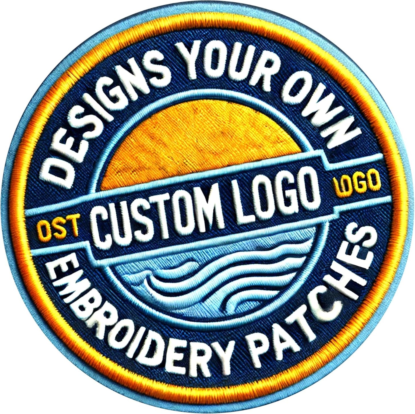Custom Embroidered Logo Patch – Personalized Iron-On/Hook & Loop for Backpacks, School, Team, Company