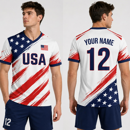 Custom Soccer Jersey 2026, Personalized Soccer T-Shirts with Team Name Number Logo Gift for Friends, Family, Fan Sport