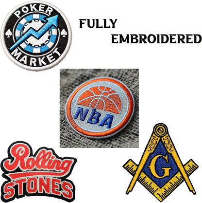 Custom Embroidered Name Patch, 2"–11", Hook & Loop, Iron-On or Sew-On Polycotton Patch for Tactical Vest, Jacket, Backpack