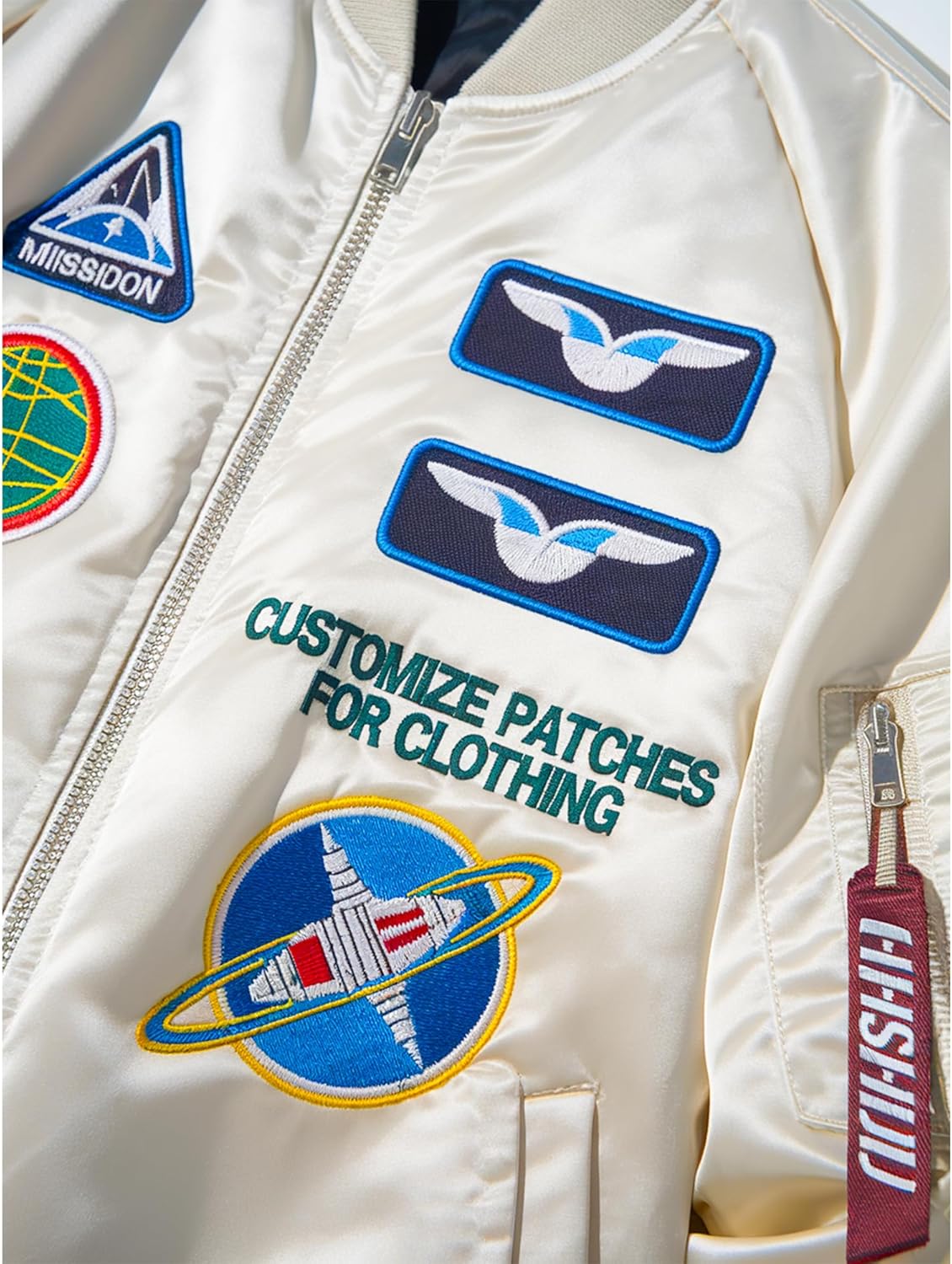 Personalized Embroidered Patches – Custom Iron-On/Sew-On Hook & Loop, 2"–11", Perfect for Clothes, Backpacks, Hats