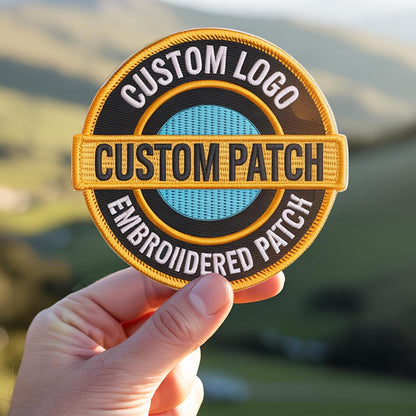 Customized Embroidered Patches – Personalized Logo Patch, Iron-On/Sew-On Hook & Loop for Backpacks & Clothes