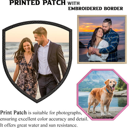 Custom Embroidered Patches – Personalized Iron-On/Sew-On Hook & Loop, Custom Logo Patch for Clothes, Bags, Hats