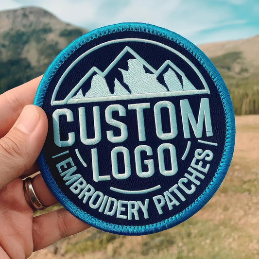 Custom Embroidered Patches – Logo Patch, Personalized Iron-On/Sew-On Hook & Loop for Backpacks, Christmas & Birthday