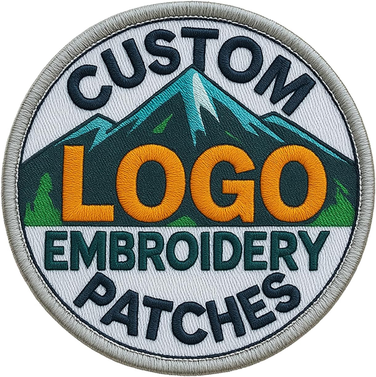 Customized Embroidered Patches – Design Your Own Logo, Iron-On or Sew-On Hook & Loop for Clothes & Backpacks