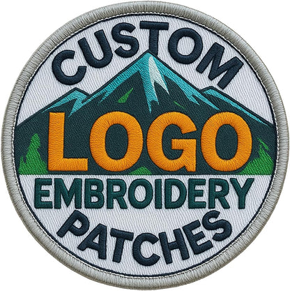 Customized Embroidered Patches – Design Your Own Logo, Iron-On or Sew-On Hook & Loop for Clothes & Backpacks