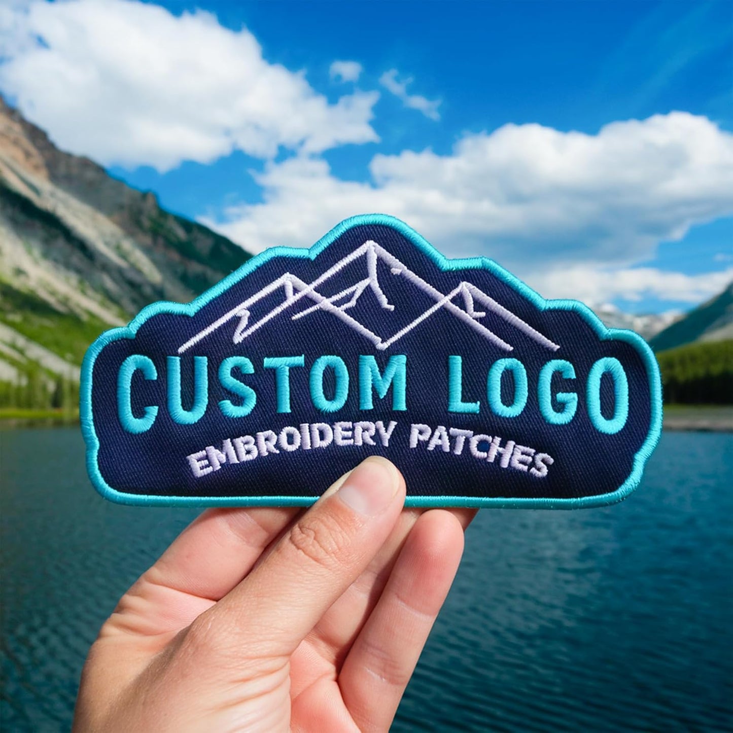 Custom Embroidered Patch – Personalized Logo, Image, or Text, Iron-On/Sew-On Hook & Loop for Backpacks, Clothing, Hats