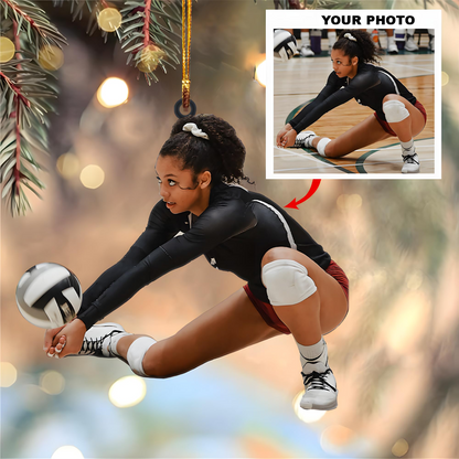 Personalized Volleyball Ornament – Custom Christmas Ornament Gift for Volleyball Players, Coaches, Fans & Team Members