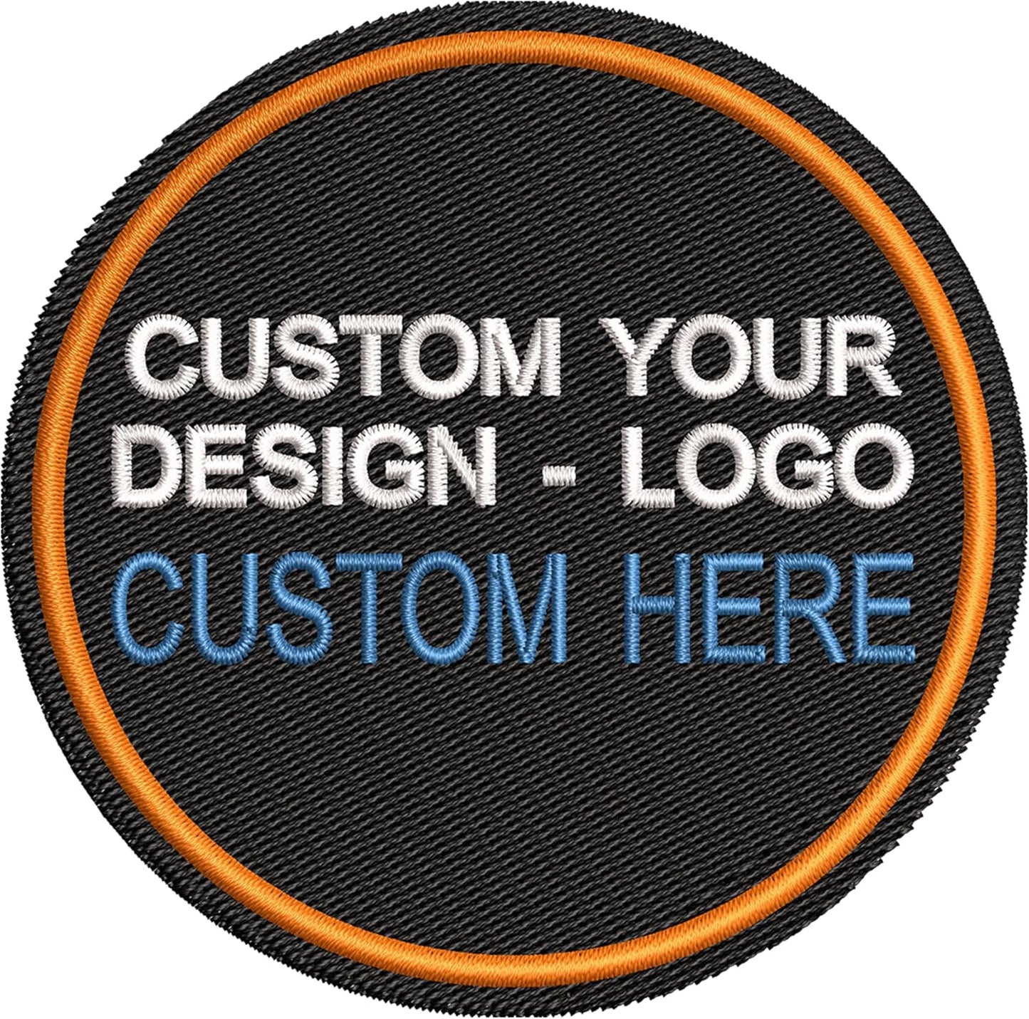 Customized Embroidered Patches – Personalized Logo Patch, Iron-On/Sew-On Hook & Loop for Backpacks & Clothes