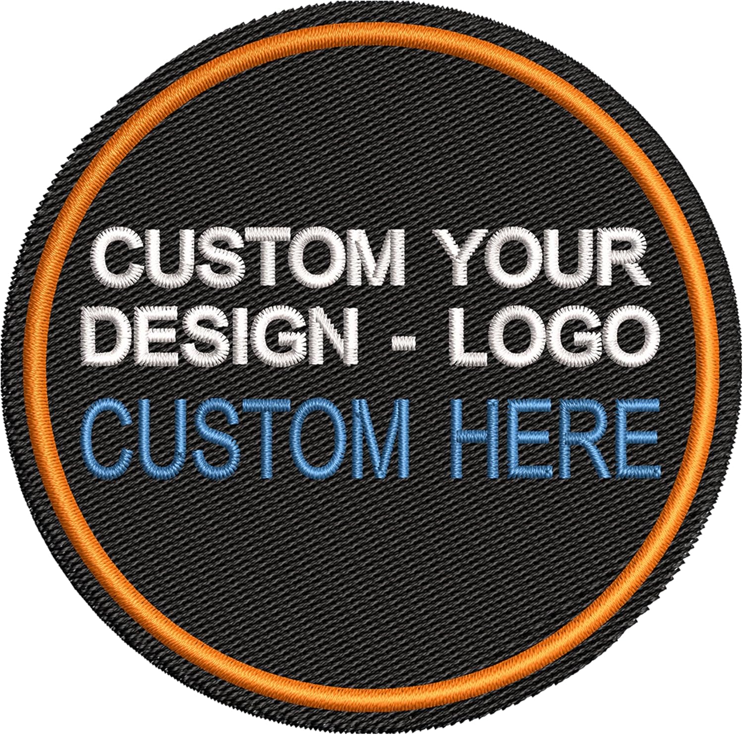 Customized Embroidered Patches – Personalized Logo Patch, Iron-On/Sew-On Hook & Loop for Backpacks & Clothes