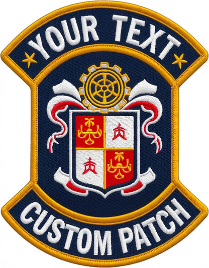 Custom Embroidered Patch – Personalized Logo, Image, or Text, Iron-On/Sew-On Hook & Loop for Backpacks, Clothing, Hats