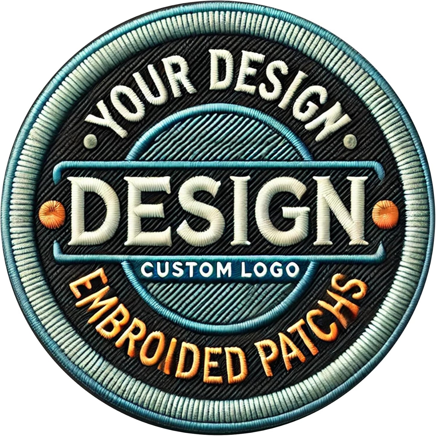 Customized Embroidered Patches – Personalized Logo, Iron-On/Sew-On Hook & Loop for Backpacks, Clothing, Hats